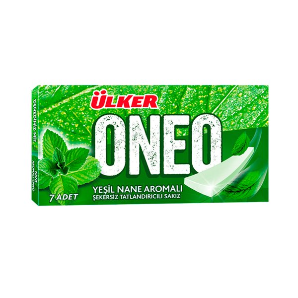 ÜLKER S.ONEO SLIMS YEŞİL NANELİ SAKIZ 14GR 2285-05 1*27