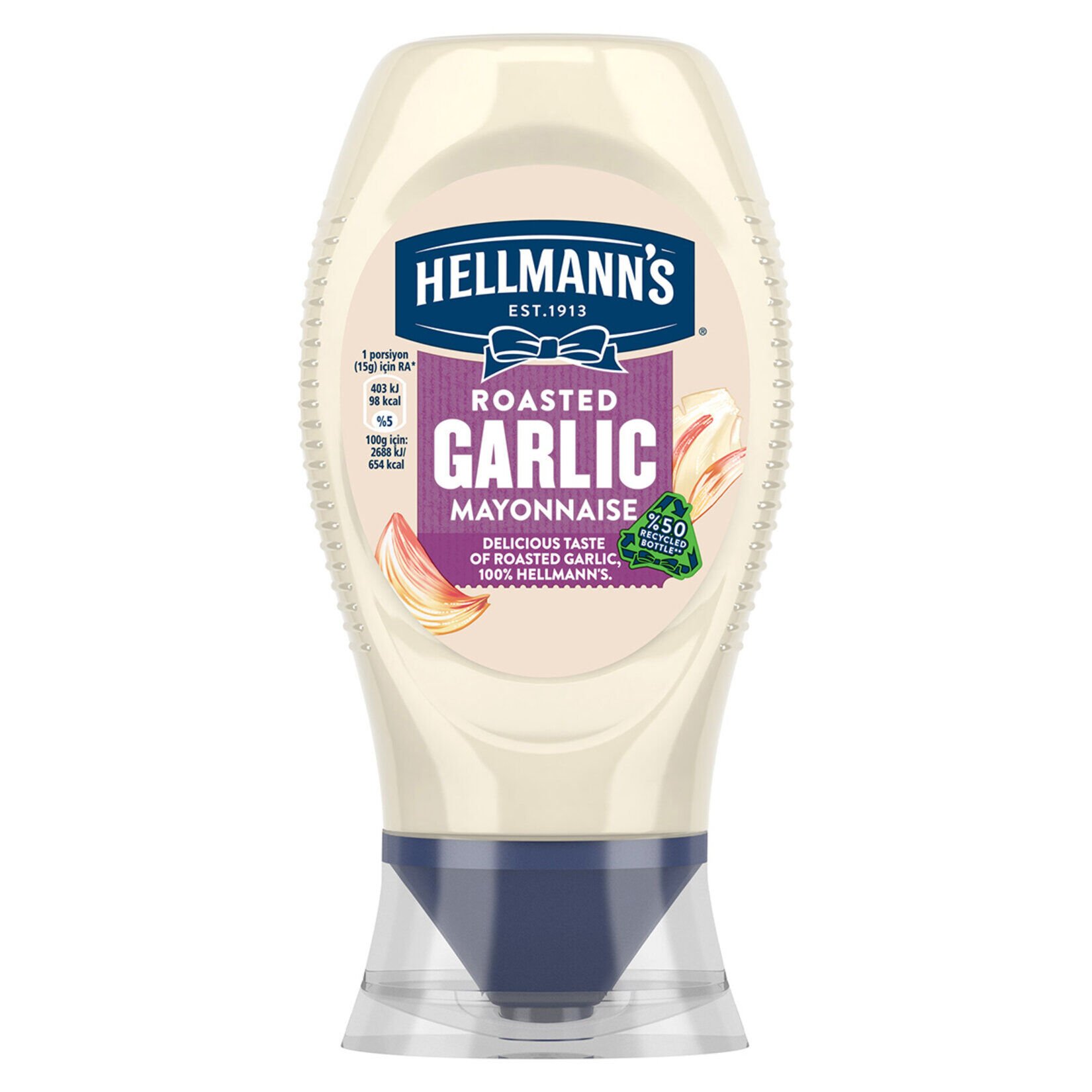 HELLMANN'S MAYONEZ 235G SARIMSAKLI PET 1*12