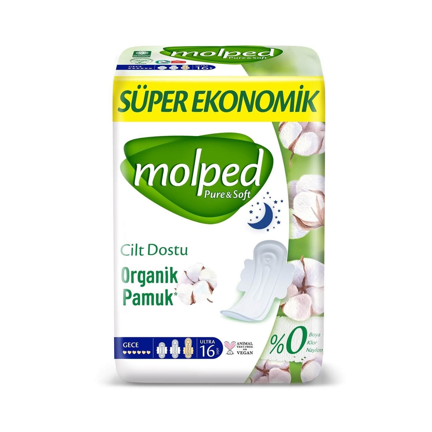 MOLPED SÜPER EKO PURE.S.3GECE 16'LI 1*16