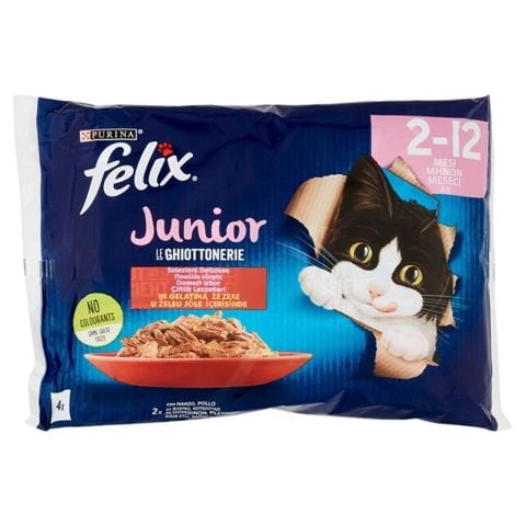 KEDİ M.FELİX (85GRx4) SOMONLU POŞET YAVRU 1*12