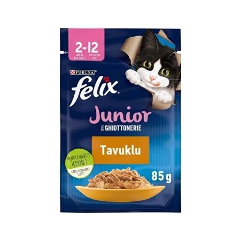 KEDİ M.FELİX 85GR TAVUKLU POŞET YAVRU 1*26