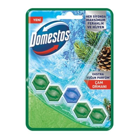 DOMESTOS WC BLOK 5'Lİ GÜÇ ÇAM FERAHLIĞI 50G 1*9