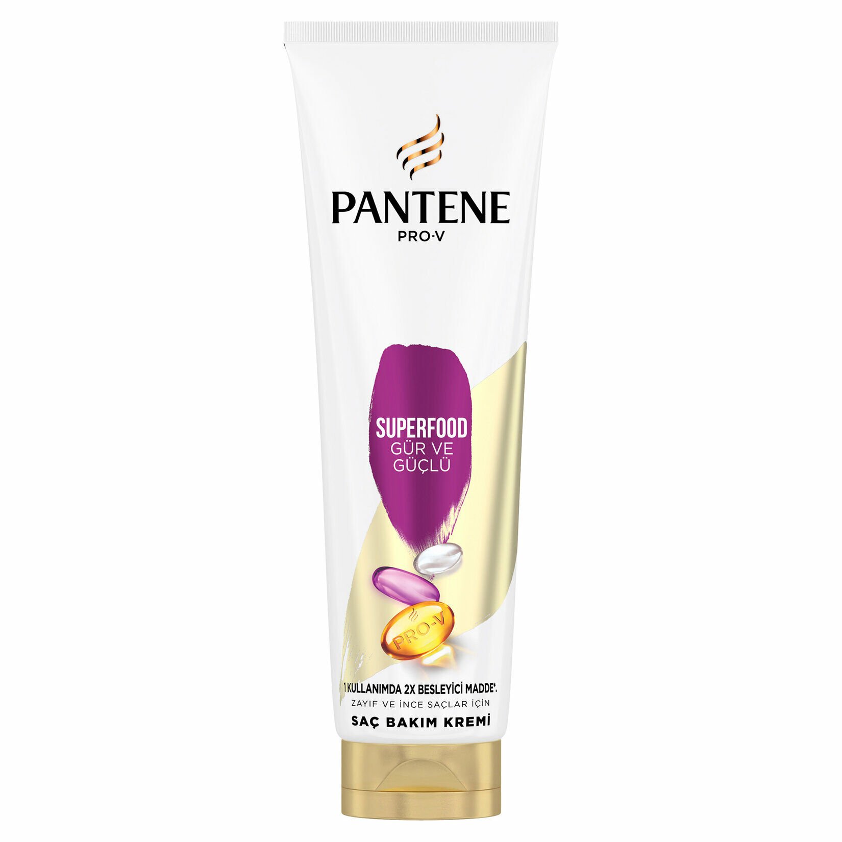 PANTENE SAÇ KREMİ 275ML.SUPERFOOD GÜR VE GÜÇLÜ ZAYIF VE İNCE SAÇ 1*6