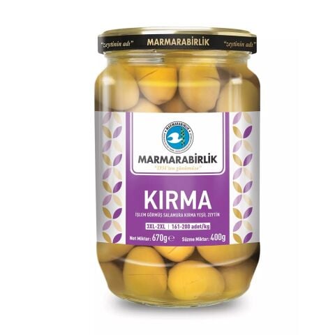 MARMARA BİRLİK YEŞİL KIRMA 3XL-2XL NET:670G SÜZ:400G CAM 1*6