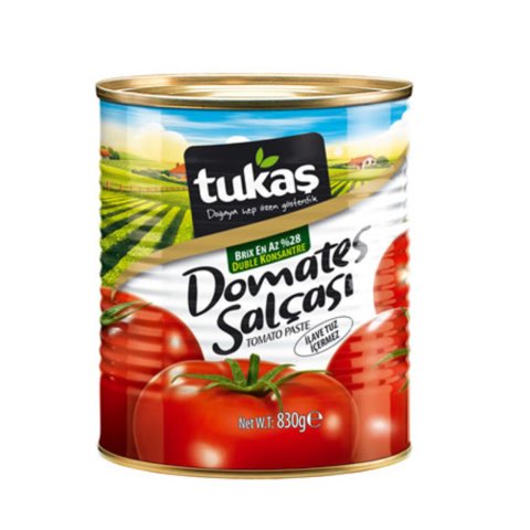 TUKAŞ DOMATES SALÇASI 1/1 TNK 830GR 1*12