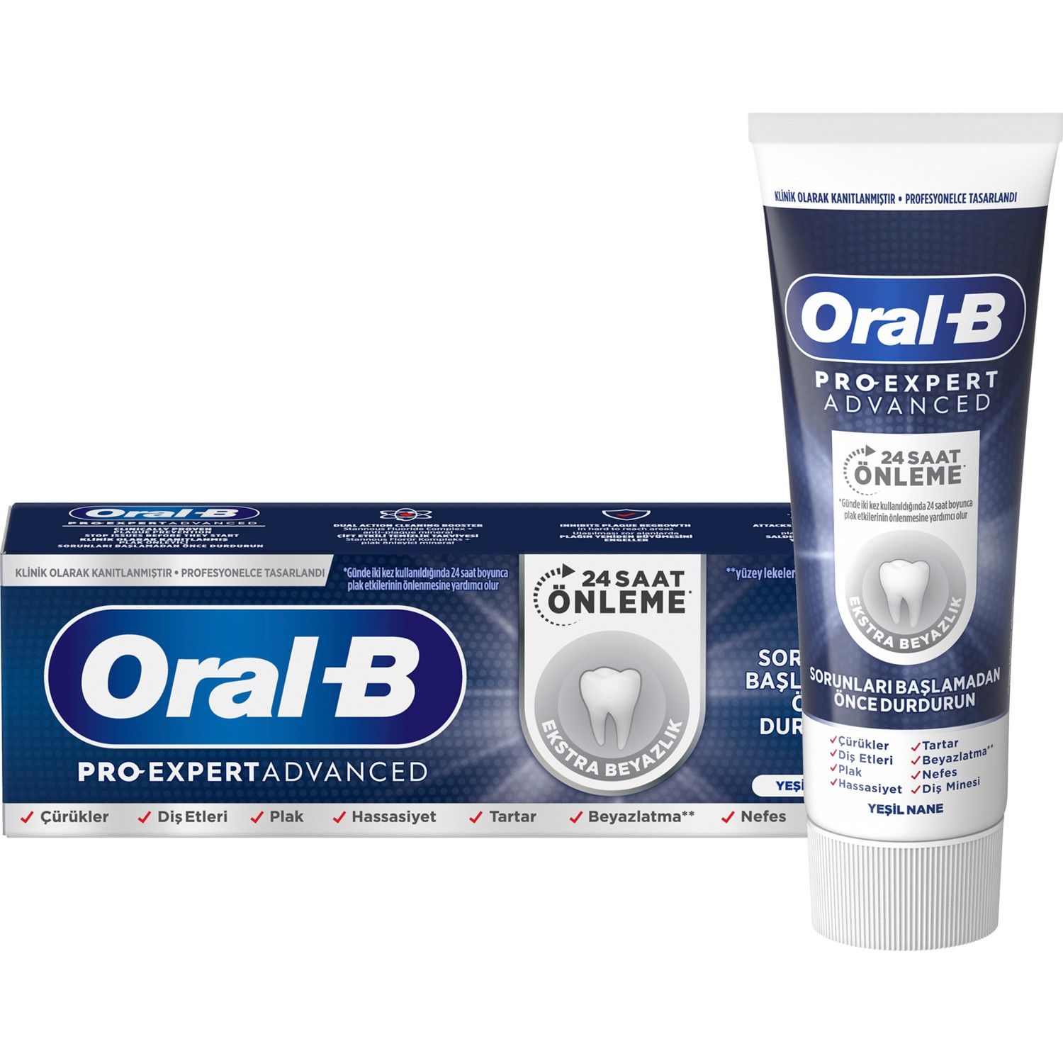 ORAL-B M.75ML PRO-EXPERT EKSTRA BEYAZLIK YEŞİL NANE 1*12