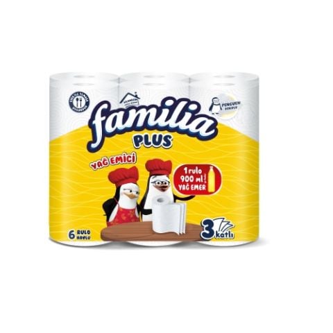 FAMİLİA H.6'LI HAVLU PLUS YAĞ EMİCİ 1*4