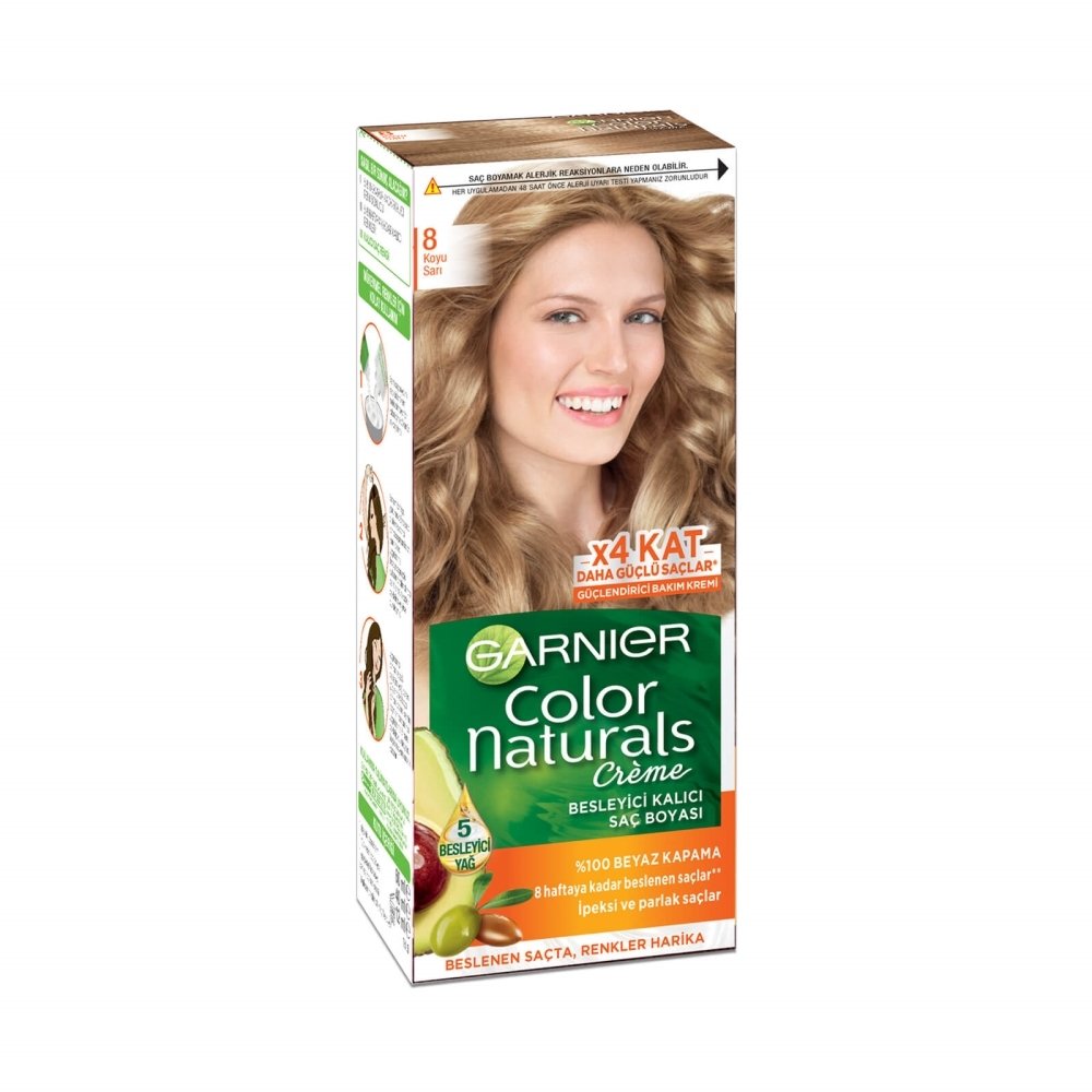 GARNIER COLOR NAT.CREME 8 KOYU SARI 1*12