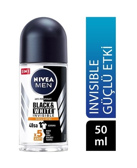 NIVEA .ROLL-ON ERK INV.B&W GÜÇLÜ ETKİ 50ML 85392 1*30