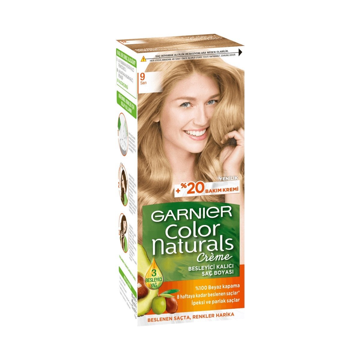 GARNIER COLOR NAT.CREME 9 SARI 1*12