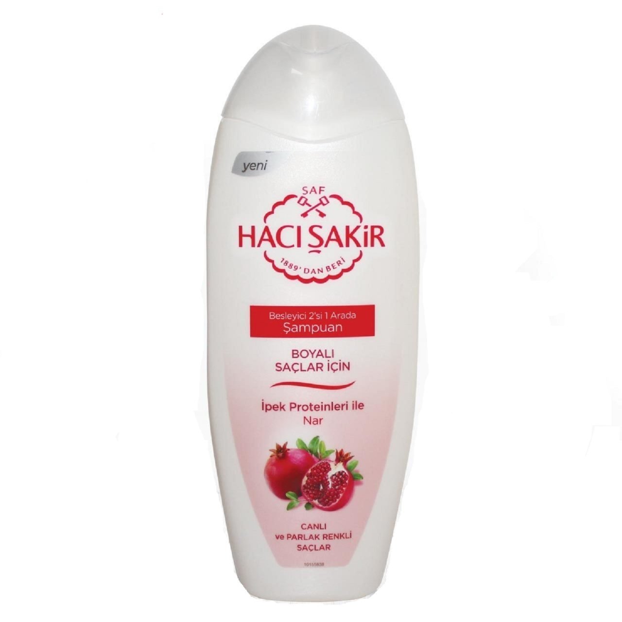 HACI ŞAKİR ŞAMPUAN 500ML 2/1 NAR BOYALI SAÇ 1*12