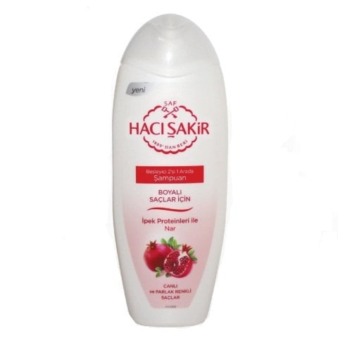 HACI ŞAKİR ŞAMPUAN 500ML 2/1 NAR BOYALI SAÇ 1*12