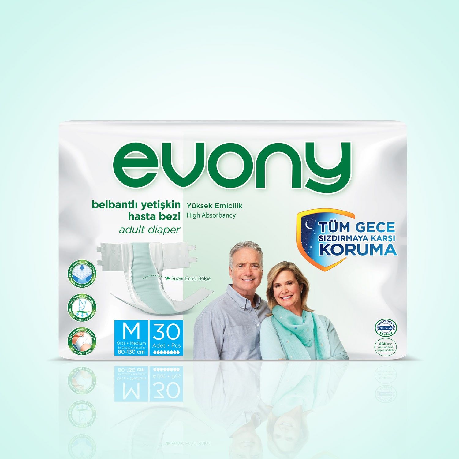 EVONY HASTA BEZİ BELBANTLI M ORTA ( 80-130CM ) YETİŞKİN 30'LU 1*4