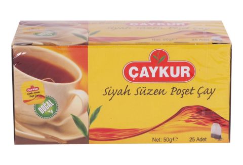 ÇAYKUR B.SİYAH SÜZEN ÇAY 25'Lİ 50G BARDAK 1*24