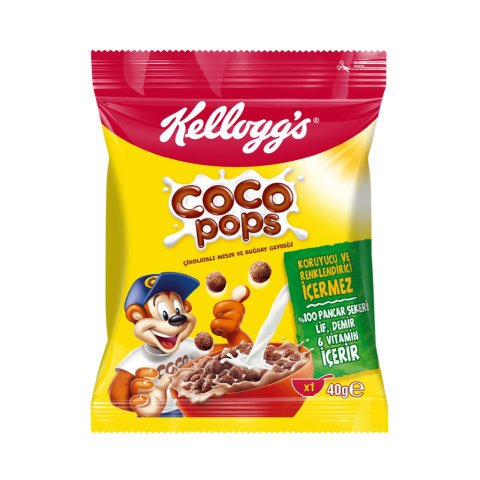 ÜLKER KAHV.KELLOGS COCOPOPS 40GR ÇİK.KAPLI  2741-14 1*14