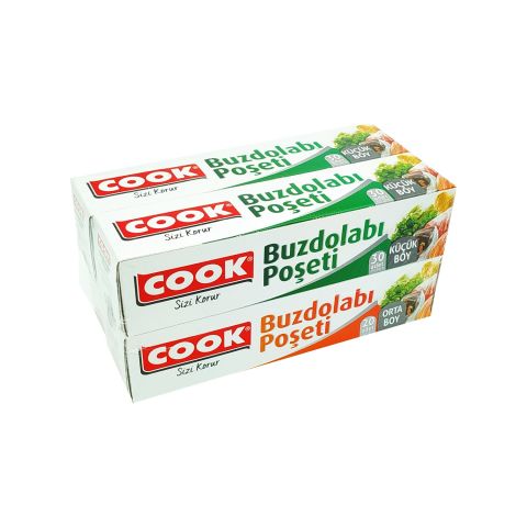 COOK BUZDOLABI POŞETİ 4AL3ÖDE 2ADET KÜÇÜK& 2ADET ORTA 1*24