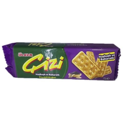 ÜLKER B.ÇİZİ KRAKER 70GR HAŞHAŞ&BAH.PEYNİR 773-00 1*24