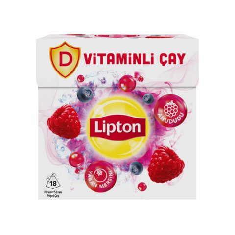 LİPTON BARD. VİT.ÇAY D VİTAMİNLİ A.DUDU VE YABAN MERSİNLİ 18'Lİ 36G 1*12
