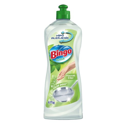 BİNGO BULAŞIK DETERJANI 675GR HASSAS ELLER 1*16