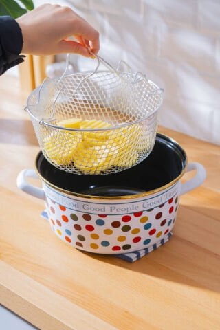 ACAR QUALITA KIZARTMA TENCERESİ 22CM EMAYE XAP-09104/6 1*6