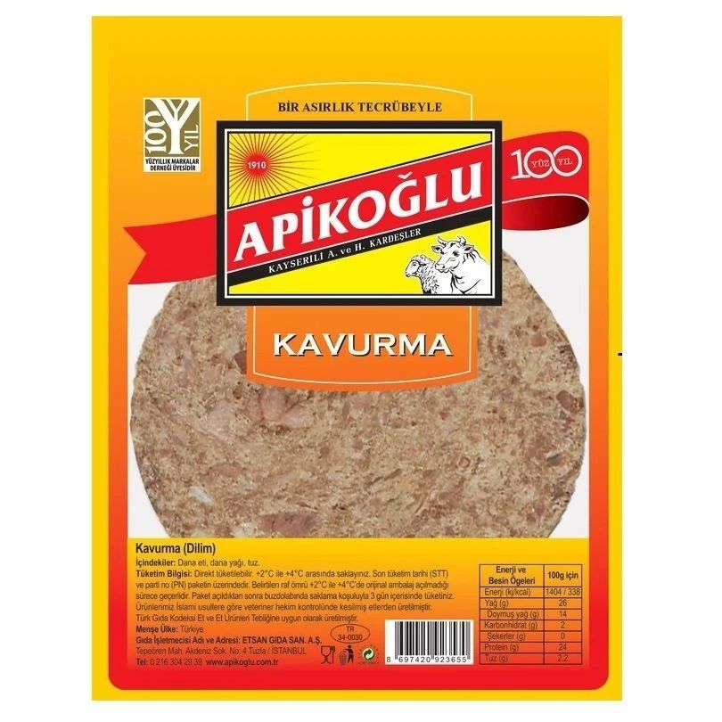 APİKOĞLU KAVURMA 100GR 1*12