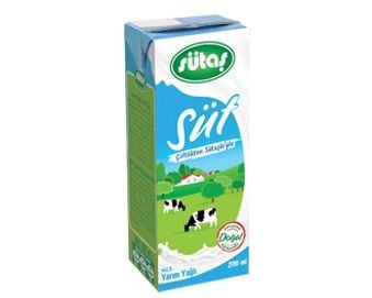 SÜTAŞ SÜT  200ML YARIMYAĞLI  1*27