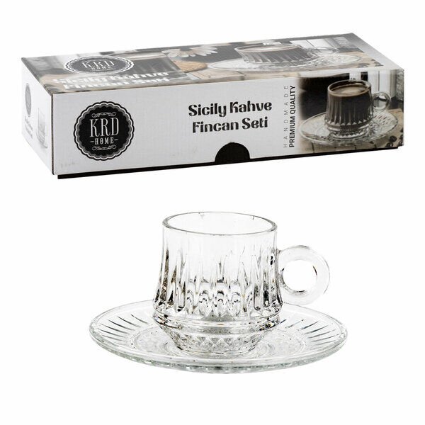 KRD HOME ÇAY FİNCAN SETİ SİCİLYA 6'LI 300577 1*4