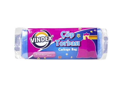 VİNDEX ÇÖP POŞETİ ORTA BOY 10LU 55*60CM 1110207 1*50