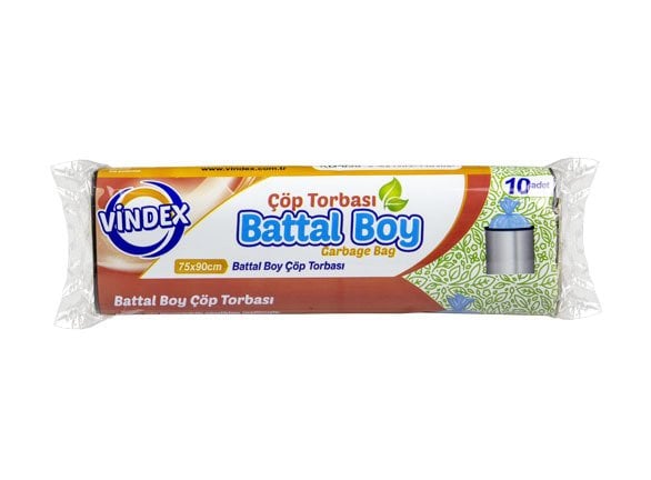 VİNDEX ÇÖP POŞETİ BATTAL BOY 10LU 75*90CM KG-030 1*20