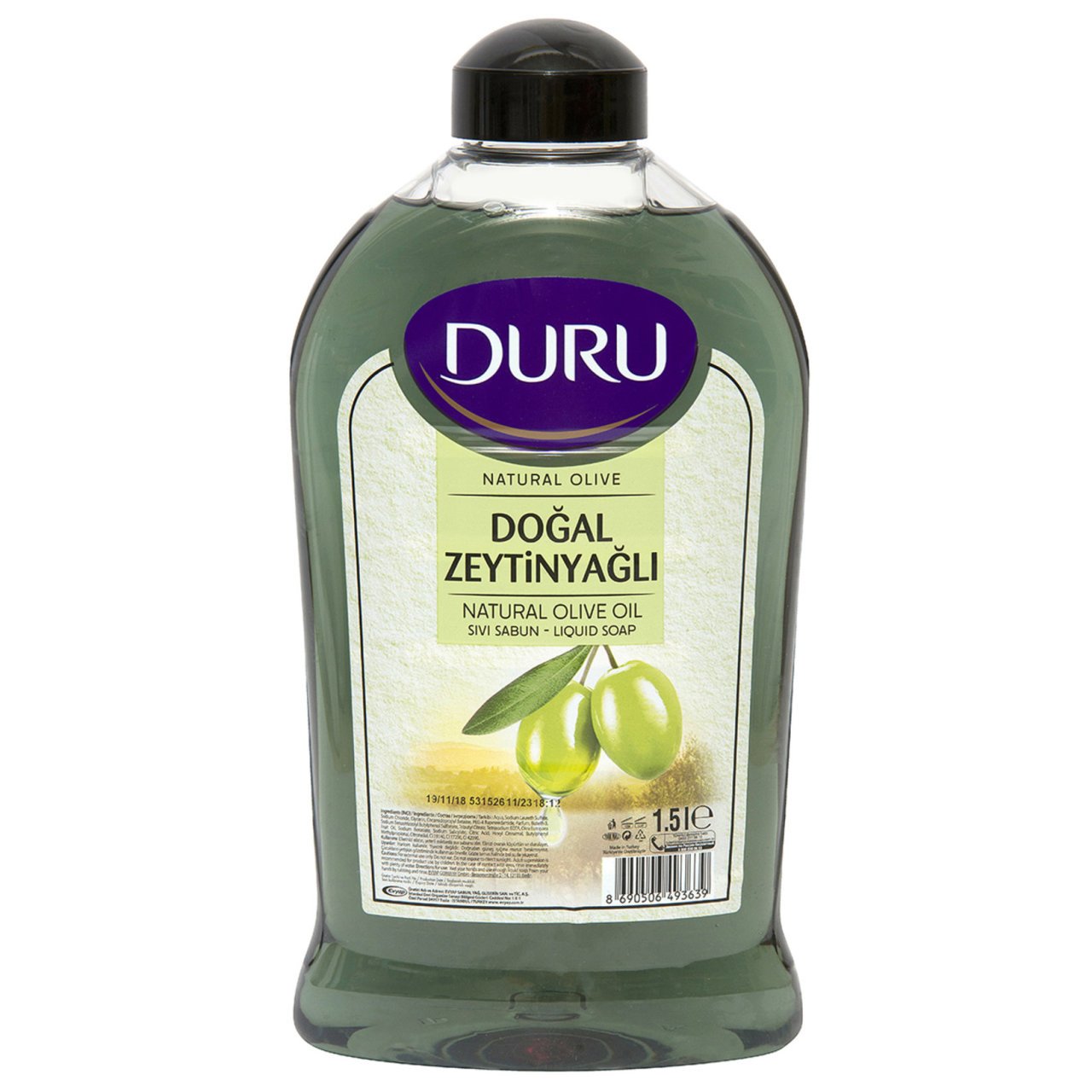 DURU SIVI SAB.1.5L DOĞAL ZEYTİNYAĞLI  1*8