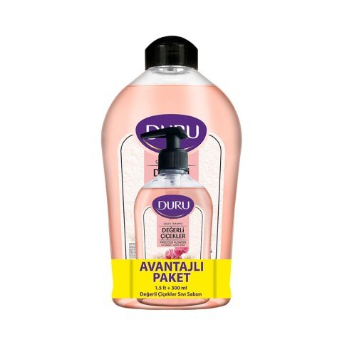 DURU SIVI SAB.1.5L+300ML DEĞERLİ ÇİÇEKLER 1*8