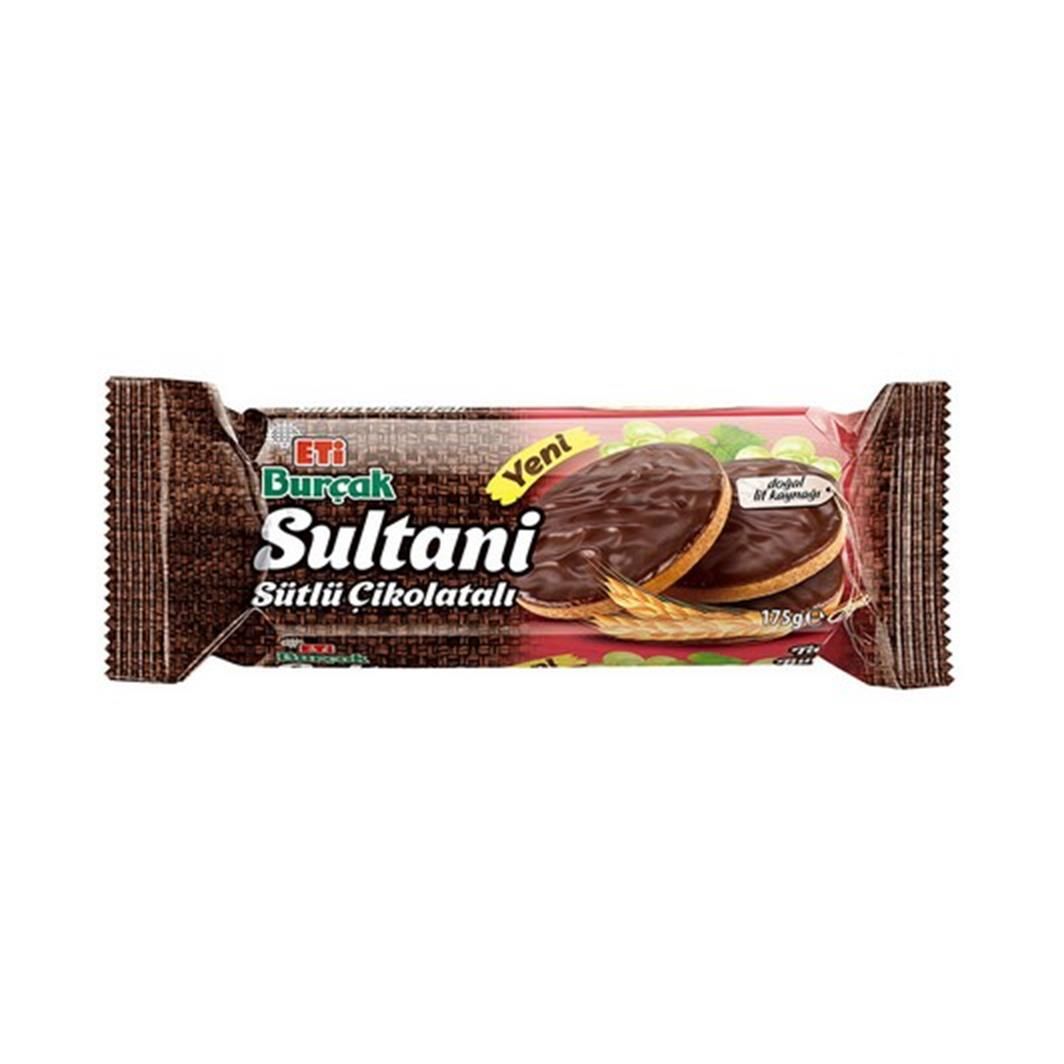 ETİ B.BURÇAK SULTANİ SÜTLÜ ÇİKOLATALI 175GR 831787 1*18