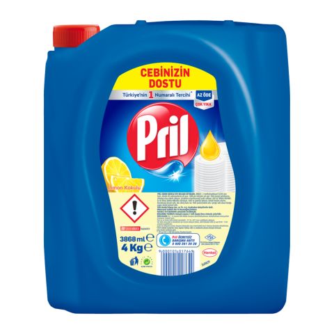 PRİL BULAŞIK DETERJANI 4KG LİMON 1*4