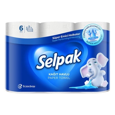 SELPAK H.6'LI SÜPER EMİCİ HAVLU 1*4