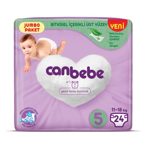 CANBEBE JUMBO 5JUNİOR 11-18KG 24'LÜ 1*4