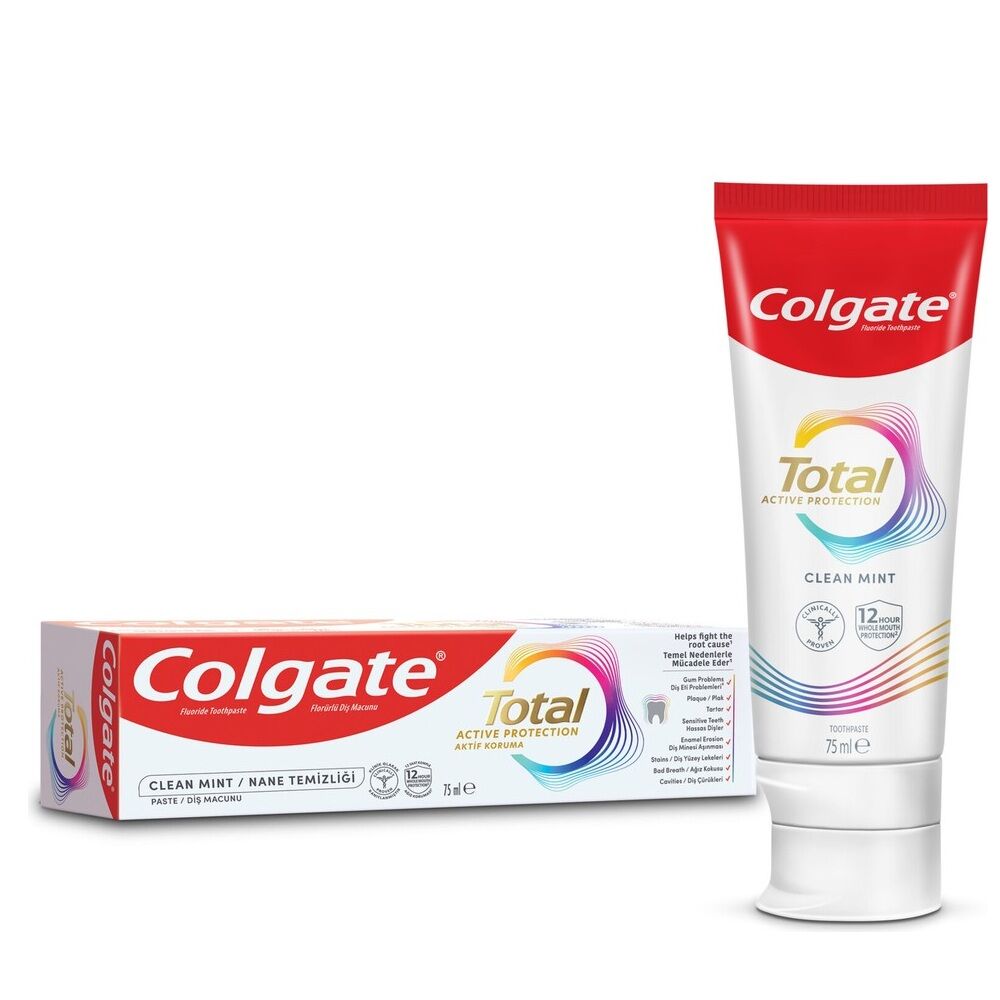 COLGATE M.TOTAL 75ML AKTİF KORUMA NANE TEMİZLİĞİ 1*48