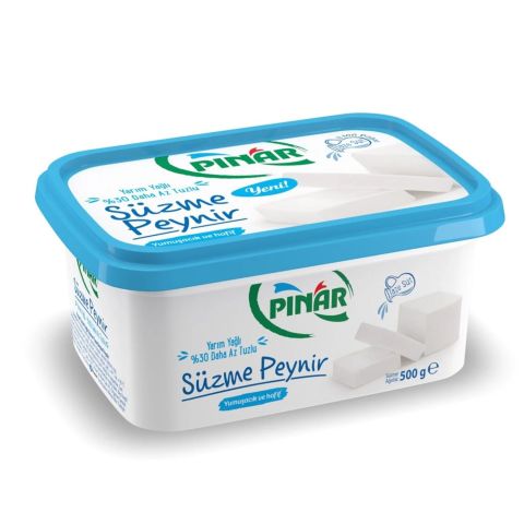 PINAR P.SÜZME PEYNİR %30 AZ TUZLU 500GR 1*8