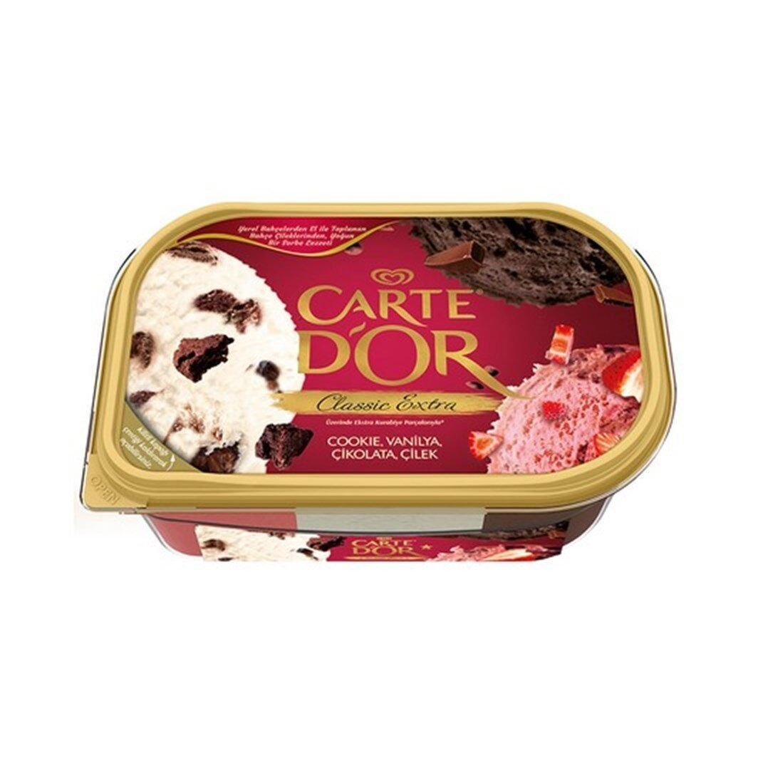 ALGİDA CARTE D'OR  CL.850ML CLASSİC EXTRA VİŞ&ÇİK.PAR.VANİLYA&BİTTER 1*6