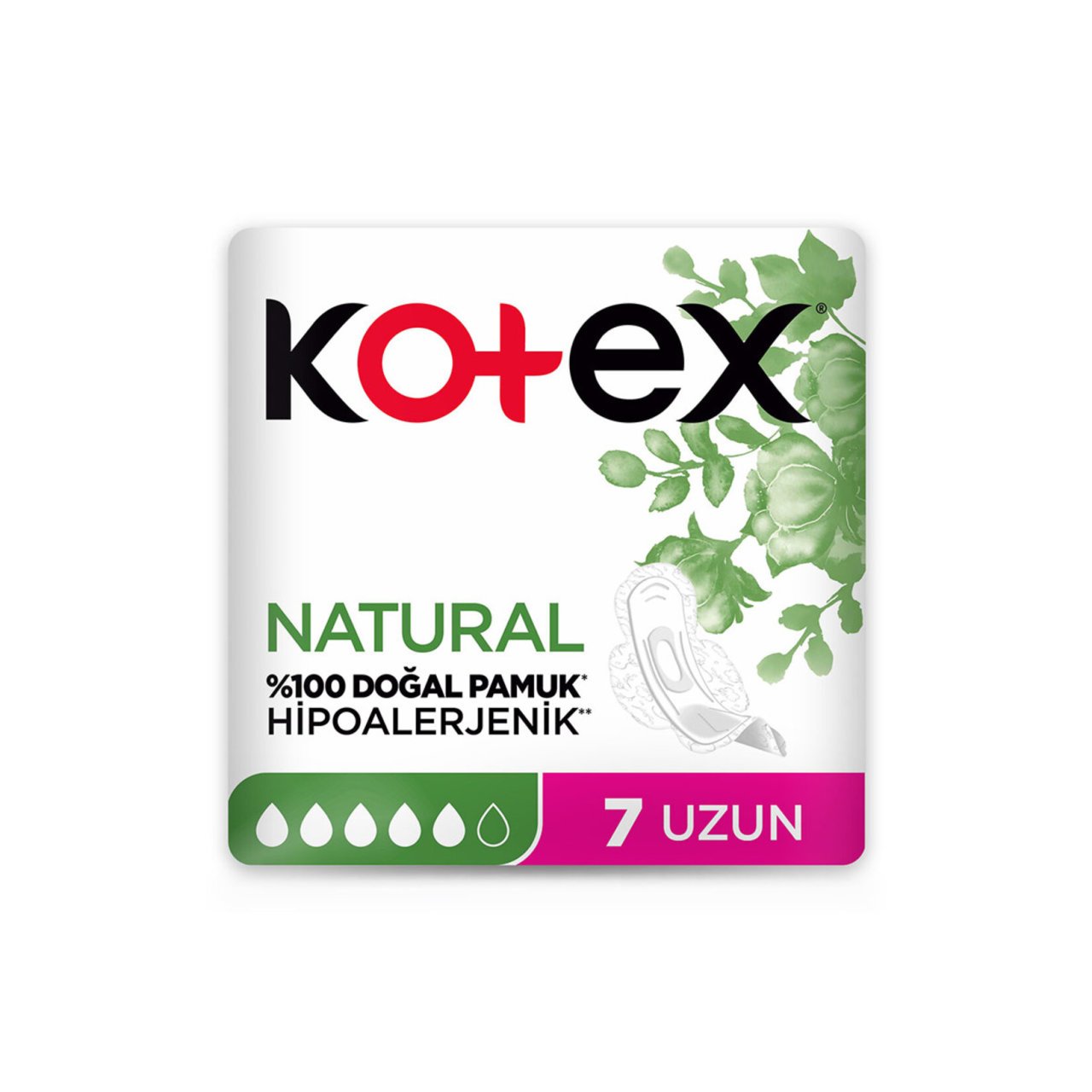 KOTEX T.NATURAL UZUN 7'Lİ 1*24
