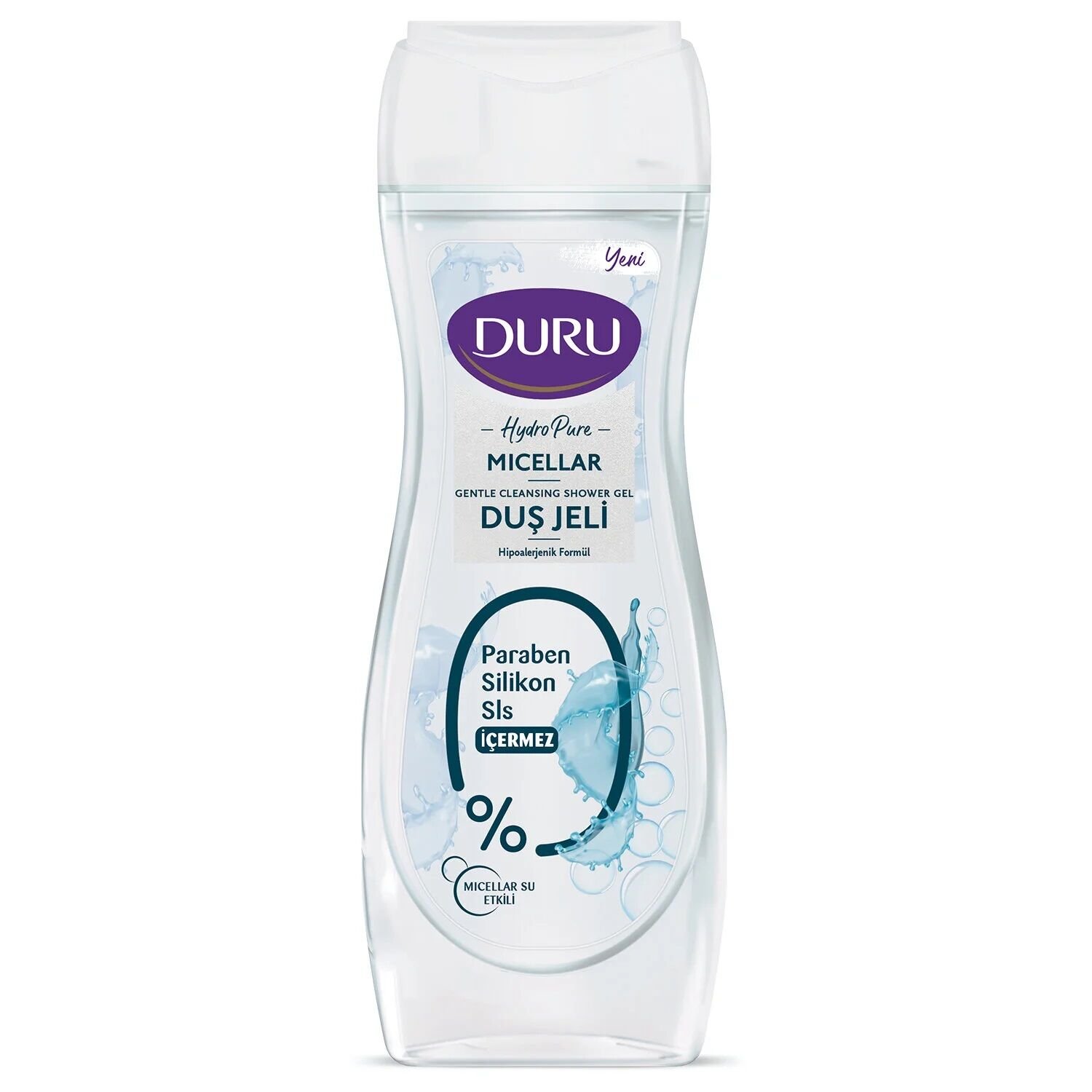 DURU DUŞ J.450ML HYDRO PURE MICELLAR PARABEN SİLİKON SLS İÇERMEZ 1*12
