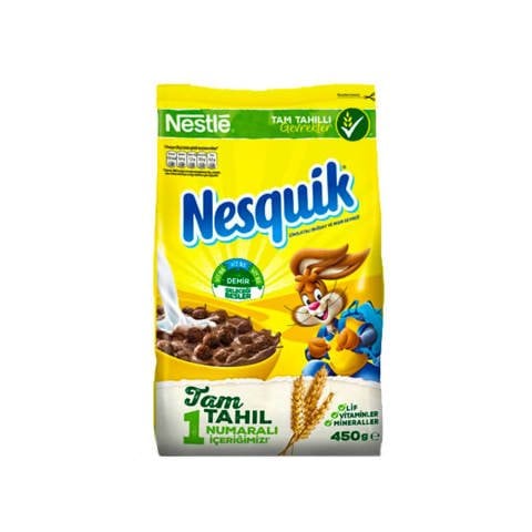 NESQUİK KAHV.KAKAOLU 450GR MISIR GEVR. 1*10