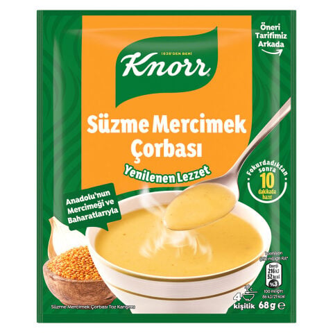 KNORR Ç.KL.SÜZME MERCİMEK 68G 1*12*12