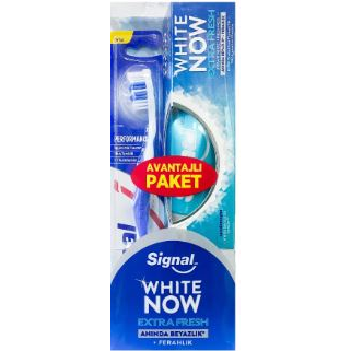 SİGNAL DİŞ MACUNU+ FIRÇA 75ML W.NOW EXTRA FRESH+ BEYAZ GÜÇ FIRÇA 1*6