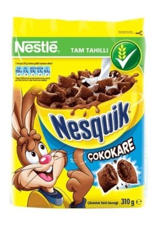 NESQUİK KAHV. ÇOKOKARE 310GR MISIR GEVR. 1*12