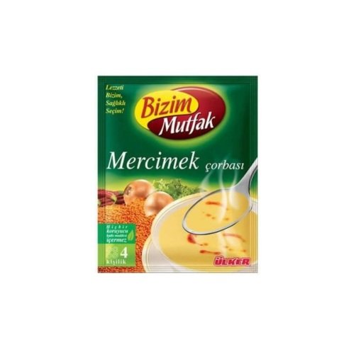 ÜLKER BİZİM Ç.KL.MERCİMEK ÇORBASI 72GR 6472-09 1*6*12