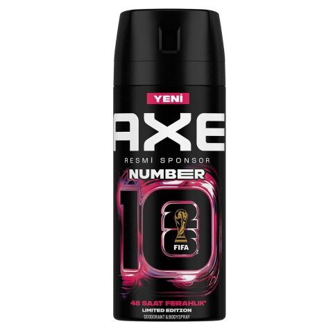 AXE DEO NUMBER 10 150ML BERGAMOT VE KARPUZ 48SAAT 1*24