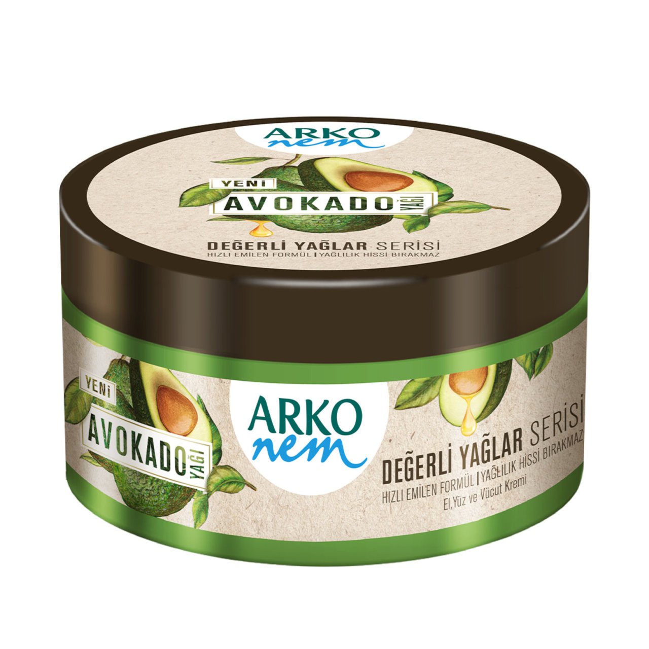 ARKO KREM NEM 250ML DEĞ.YAĞ AVAKADO 1*4*3