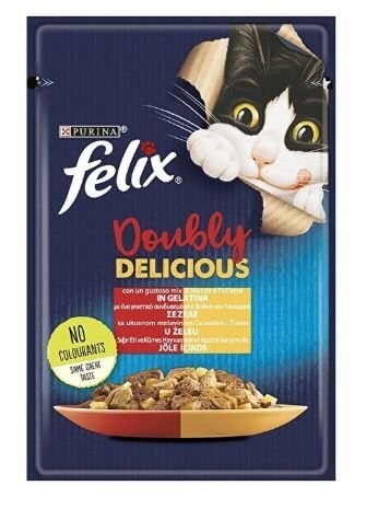 KEDİ M.FELİX 85GR DOUBLY SARDALYA-SOLOMON DELICIOUS YETİŞKİN 1*26