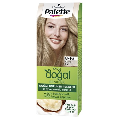 PALETTE DOĞAL RENK 8-16 KÜLLÜ SARI SHEA YAĞI& YULAF ÇEK.ÖZÜ 1*10