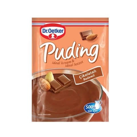 DR.OETKER.PUDİNG ÇİKOLATALI BADEMLİ 104GR 1*2*12